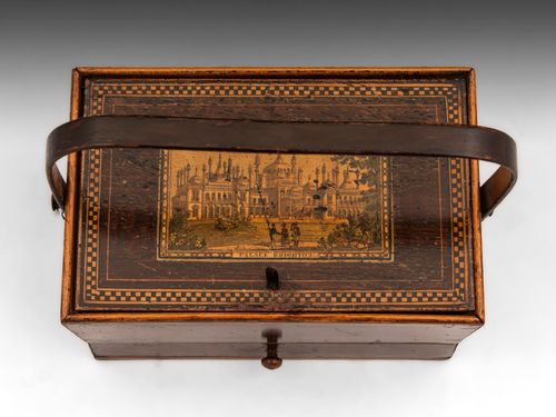 Antique Tunbridge Ware Sewing Box