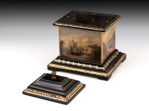 Antique Welsh Slate Tobacco Box