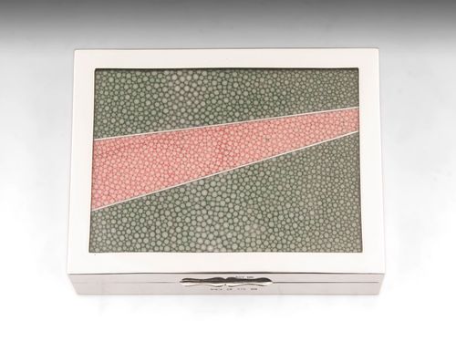 Glazed Shagreen Cigar Box