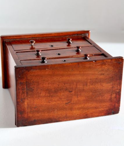 Antique Miniature Mahogany Chest of Drawers
