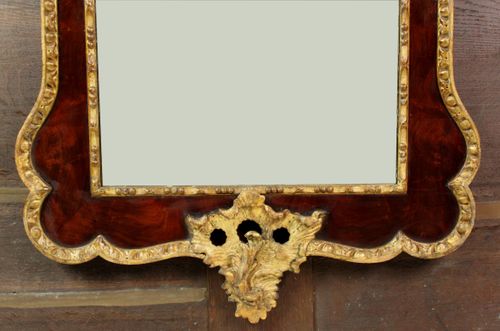 Antique parcel gilt mirror