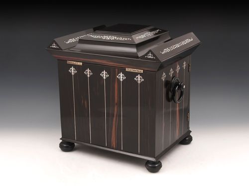 Ebony Sewing Jewellery Writing Cabinet