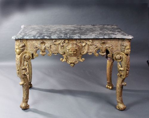 Giltwood console table