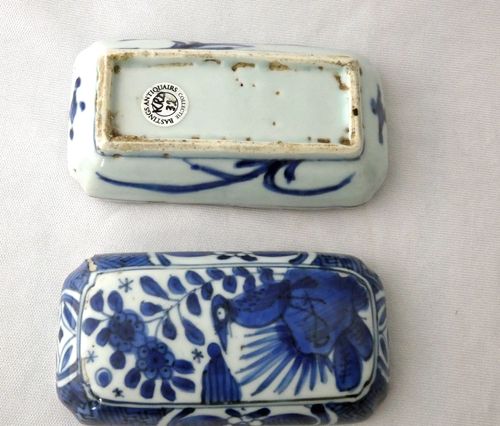 Ming c1610 - Wanli - Kraak Blue and White Porcelain Betel Nut Box
