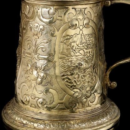 A silver gilt Renaissance Tankard