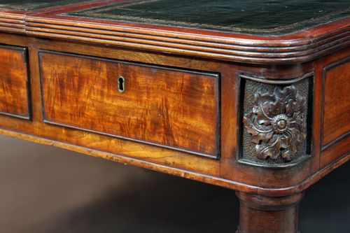 Fine George III Mahogany Partners Writing Table