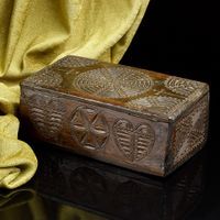 Early English Oak Missal Box