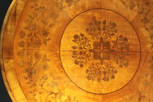 Antique satinwood centre table