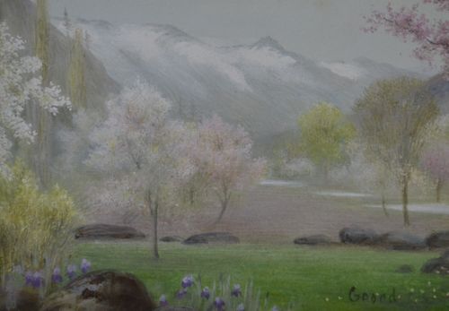 Edward Clifford - Kashmir Blossoming - watercolour