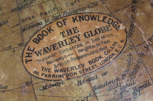 8 Inch Terrestrial Waverley Globe on Stand