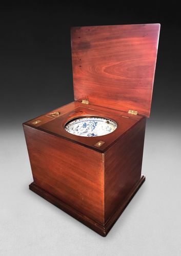Regency Mahogany Cased Patented Flushing Toilet