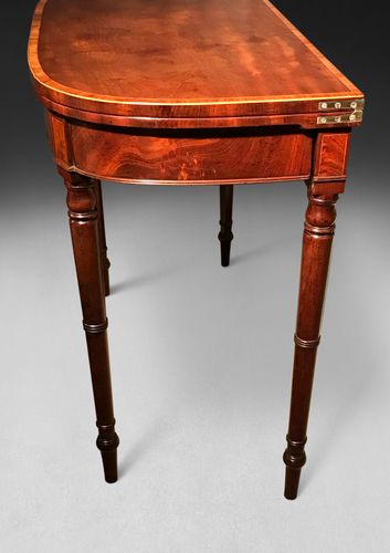 Sheraton Mahogany Card table