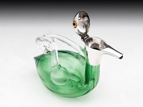 Antique Duck Liqueur Decanters
