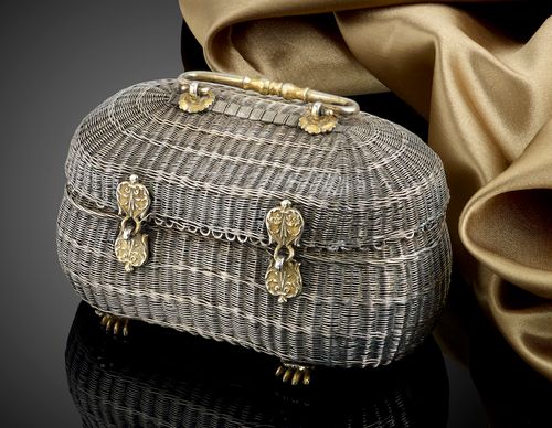 A Sri Lankan/Portuguese silver and parcel gilt box, c.1700