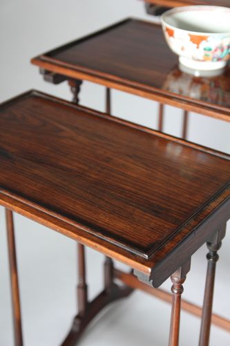 Regency Rosewood Nest of Tables