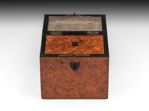 Amboyna Tea Caddy