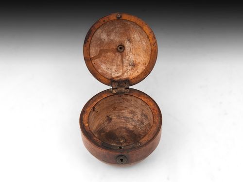 Rare Antique Sycamore Tea Caddy