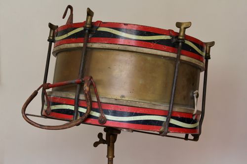 Antique Hawkes & Son Drum on Stand