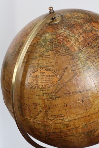 8 Inch Terrestrial Waverley Globe on Stand
