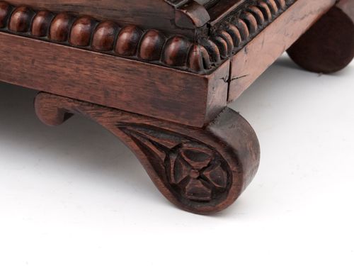 Rosewood Lyre Tea Caddy