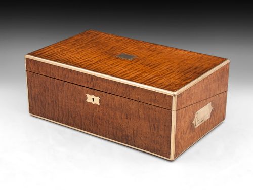 Antique Maple Writing Box