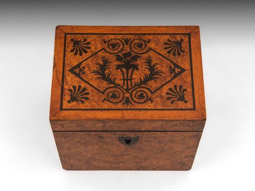 Amboyna Tea Caddy