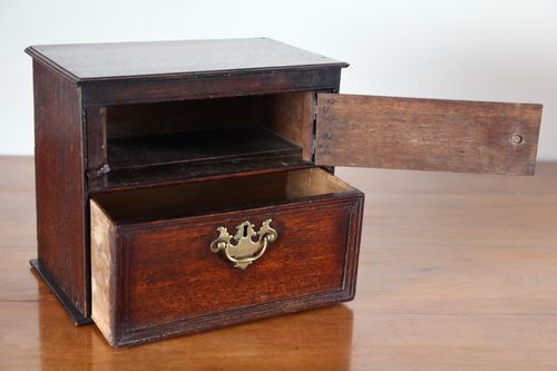 18th Century Oak Table Cabinet with Drawer