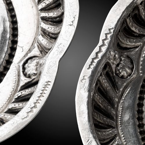 A fine pair of Baroque silver Candlesticks
