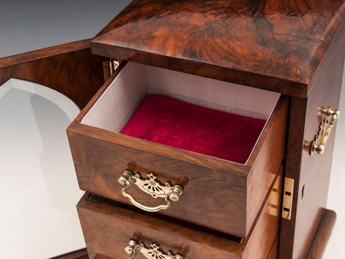 Walnut Jewellery Cabinet
