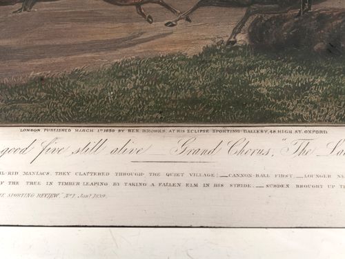 Silver Cigar Box "The First Steeple-Chase on Record"