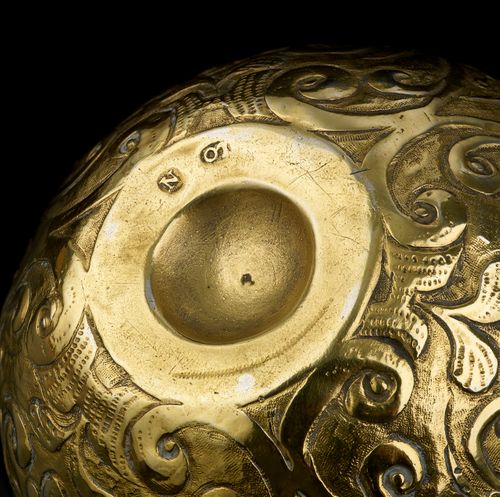An extremely rare silver gilt Bratina/tumbler cup, Nuremberg c.1600