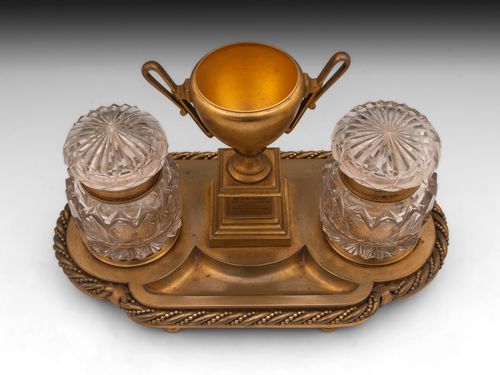 Bronze Gilded Inkstand