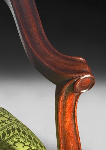 Set of four Hepplewhite Period Mahogany Salon Armchairs