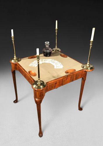 George I Period Walnut Card Table