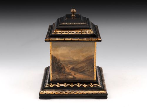 Antique Welsh Slate Tobacco Box