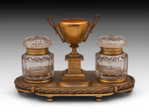 Bronze Gilded Inkstand