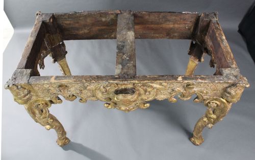 Giltwood console table