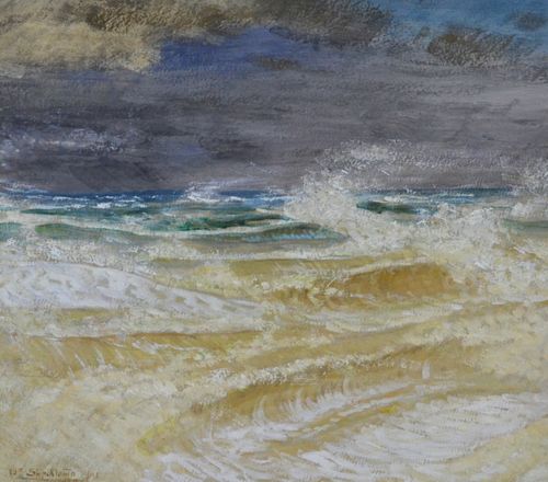 William Shackleton - The Storm - oil on paper