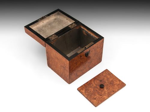 Amboyna Tea Caddy