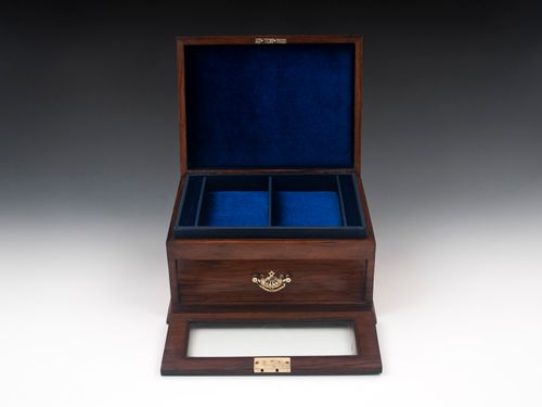 Glazed Walnut Jewellery Box