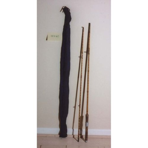 Vintage Cane Fishing Rod & Case
