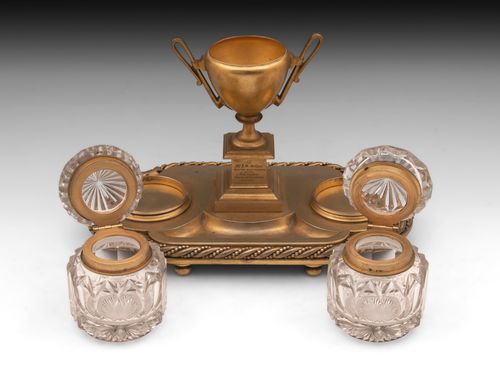 Bronze Gilded Inkstand