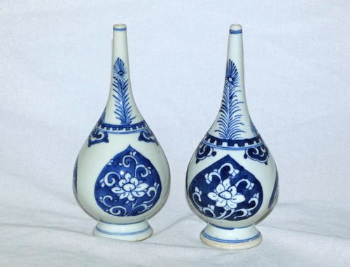 Kangxi early 18th century Pair of Rosewater Sprinklers