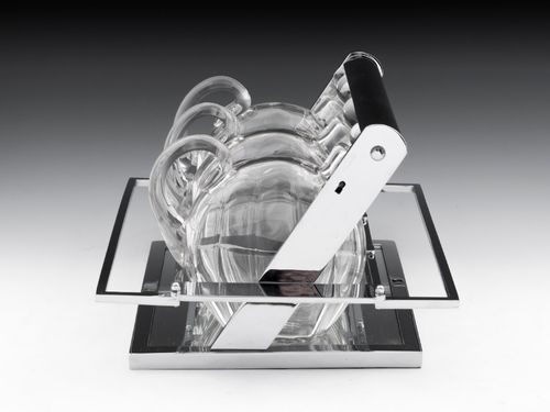 Art Deco Jacques Adnet Chromium Tantalus