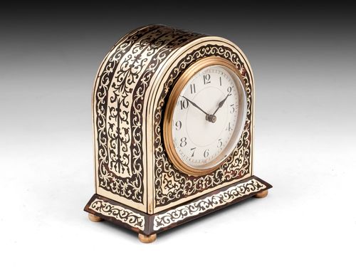 English Boulle Mantel Clock