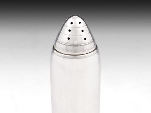Artillery Shell Sterling Silver Novelty Sugar Shaker