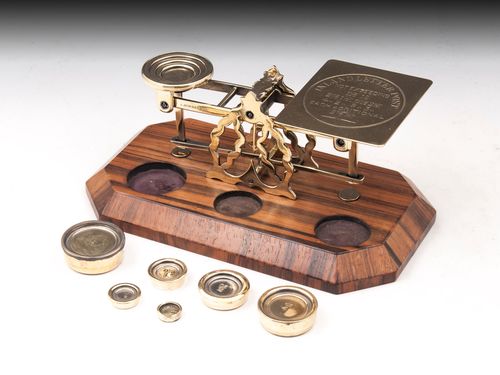 S. Mordan & Co Brass Postal Scales