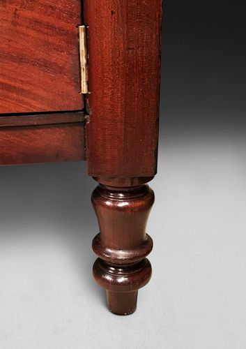 A Very Close Pair Of Regency Mahogany Bedside Cabinets