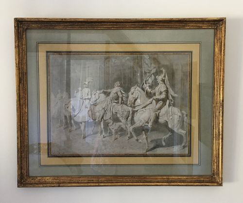 Alfred Charles Conrade - Ghostly Armies - Pair of watercolours
