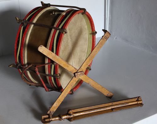 Antique Hawkes & Son Drum on Stand